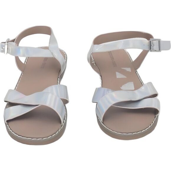 Tucker & Tate Girls Tarya Flat Sandal White Size 2 Kids - Picture 5 of 6